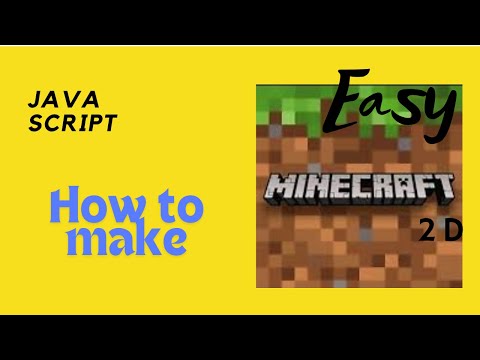 How to code Minecraft 2D on Java Script. Easy!