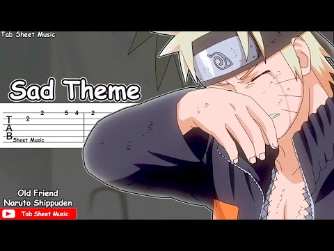 Naruto Shippuden - Sad Theme (Old Friend / Jiraiya Tribute) Guitar Tutorial