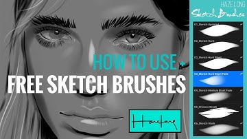 How to sketch a portrait in Procreate by Haze Long