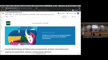 Uso de la  librería Spacy de Python para procesamiento de texto