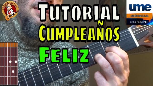Como tocar CUMPLEAÑOS FELIZ en GUITARRA | Tutorial FÁCIL para PRINCIPIANTES  Chords - Chordify