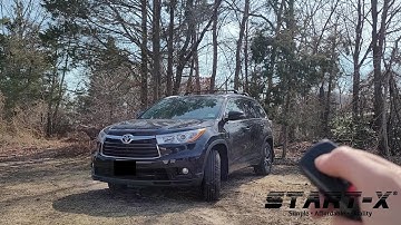 Start-X Toyota Highlander PTS Remote Start Install, long version.