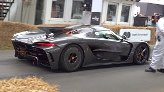 Hypercars Accelerating! Jesko Absolut, Chiron Super Sport, Huayra R, Valkyrie, AMG ONE, Speedtail