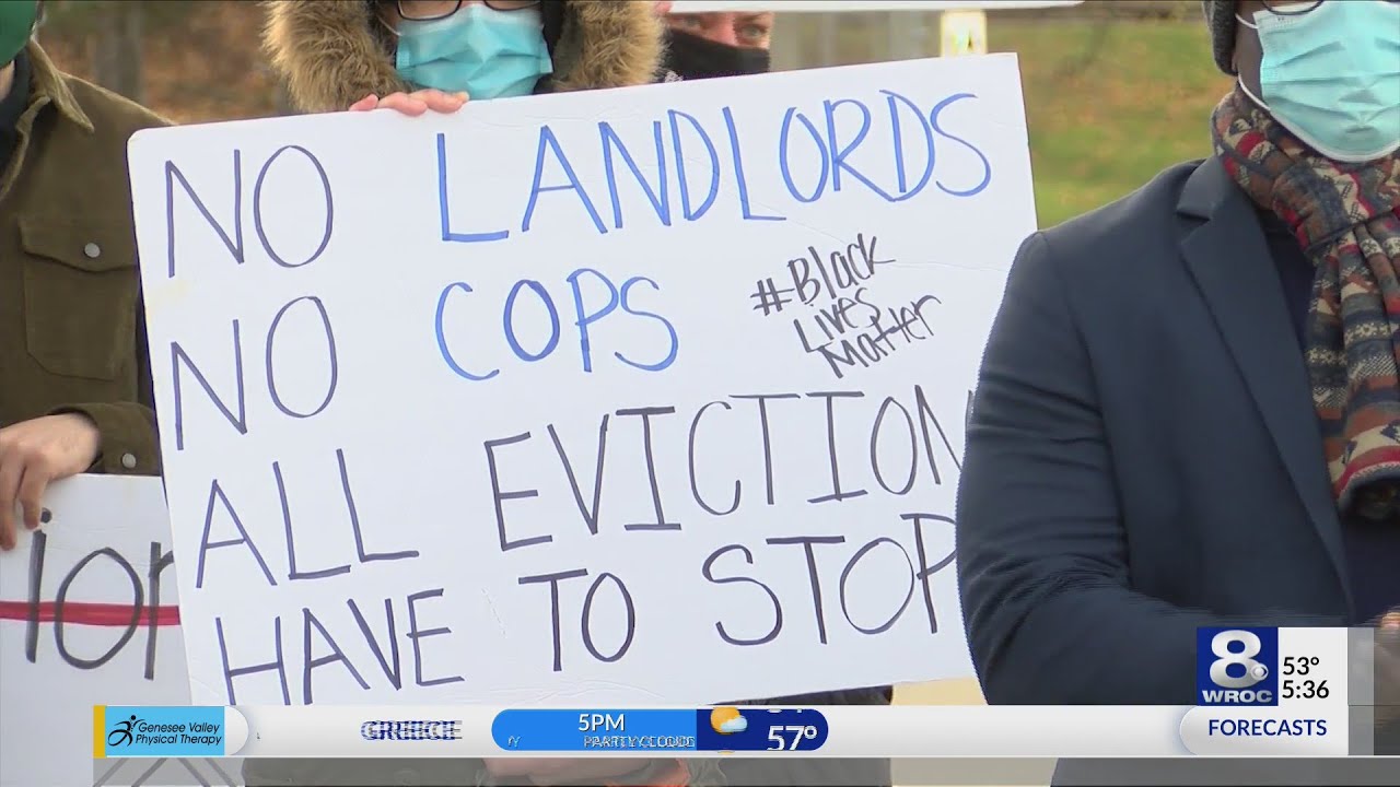 Advocates in Rochester call to ‘Stop All Evictions’ - YouTube