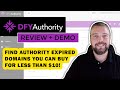 DFY Authority Review & Demo: Find Expired Domains With DFY Authority