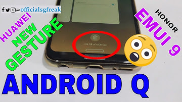 Android Q New Gesture in Huawei And Honor Phones | EMUI 9 | How to Activate