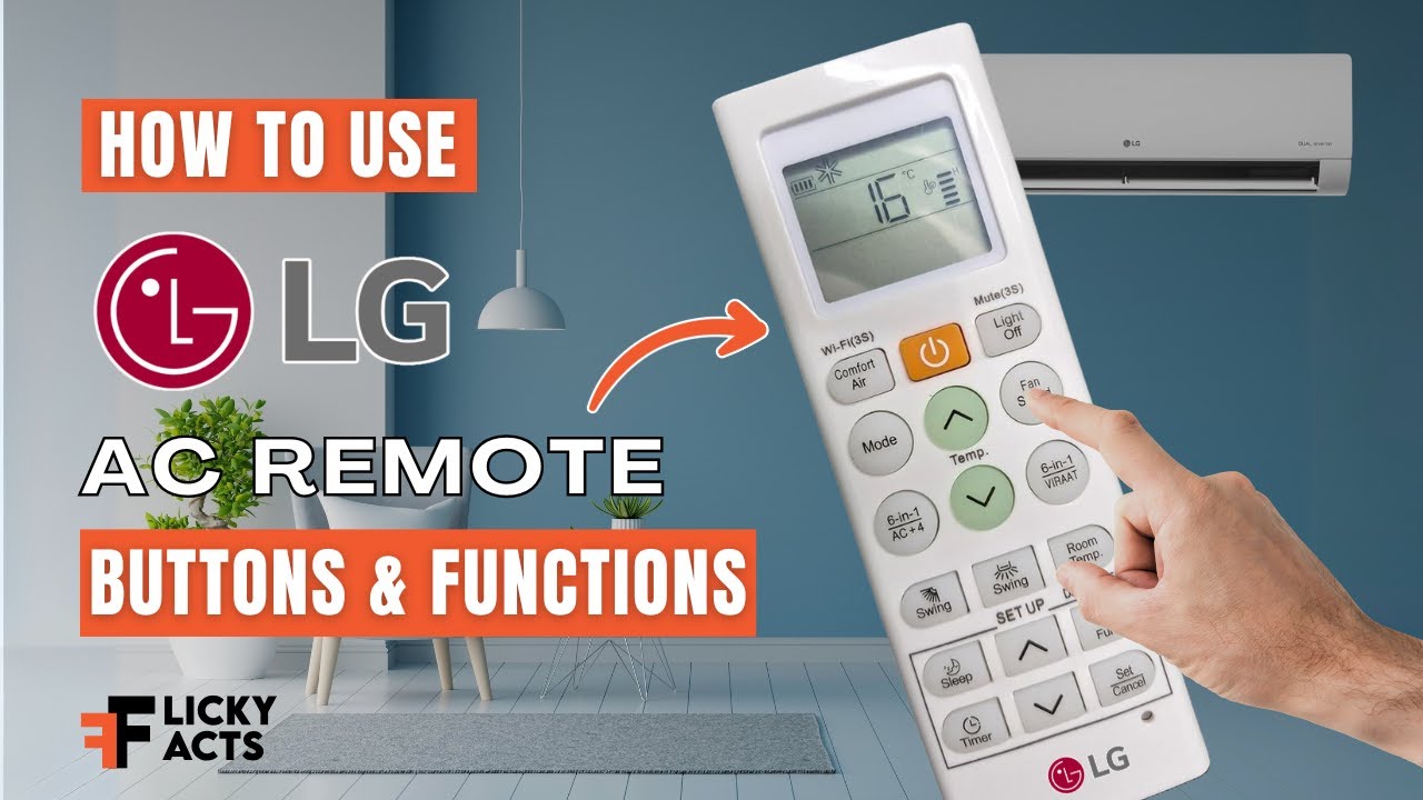 How to Use: LG AC Remote Buttons & Functions | Heat Pump Remote Guide | Model No. AKB75215411