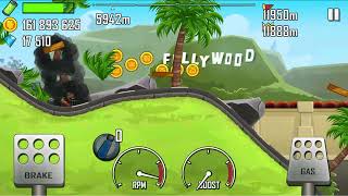 Hill Climb Racing. Action Hero - Garage Race Car 12288 meters. New Stage Record! (Hardcore Gameplay) screenshot 5