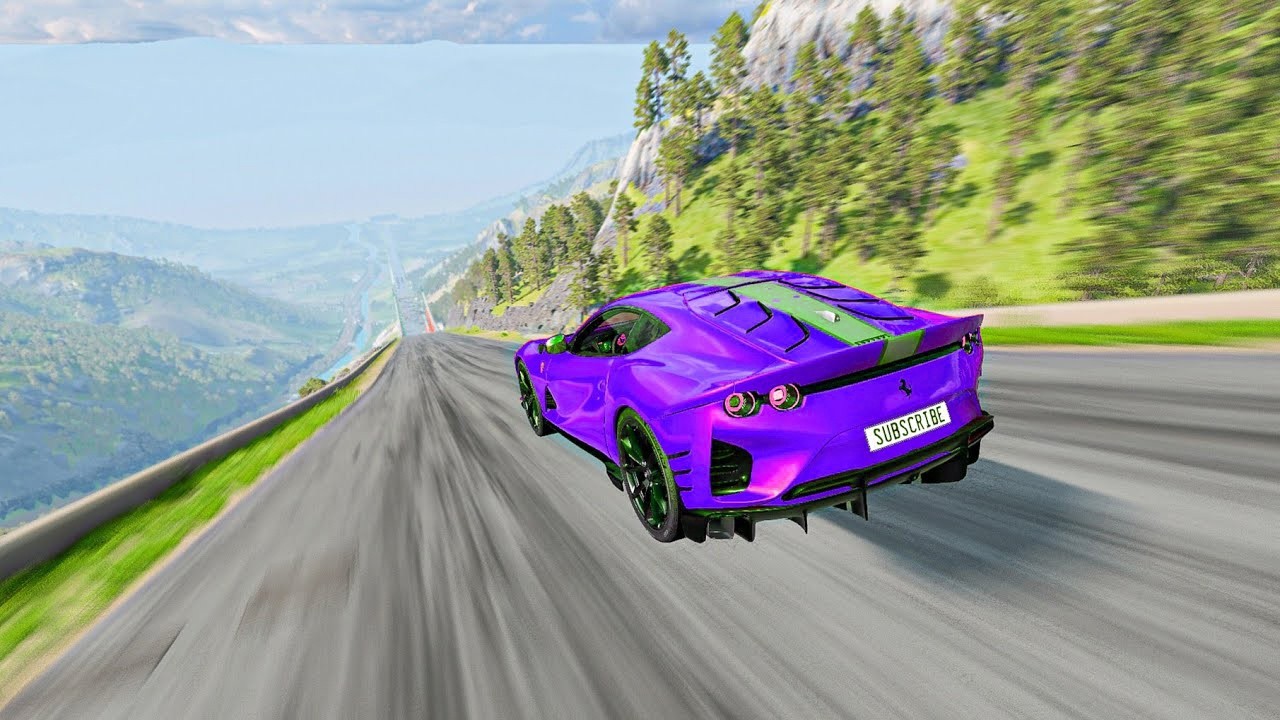 INSANE Downhill Speed Test! Full Throttle Chaos in BeamNG.drive#21 #beamngdrive #beamng #crashdrive