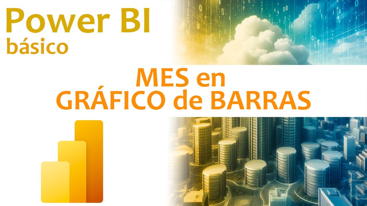 Power BI uso del campo mes en un gráfico de barras - YouTube