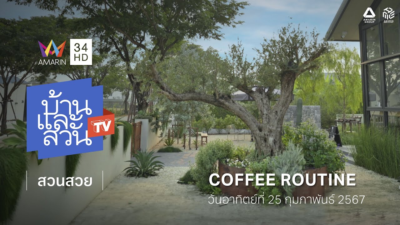 บ้านและสวน ทีวี | สวนสวย I Coffee Routine