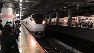E657系K3編成が北千住駅を通過するシーン