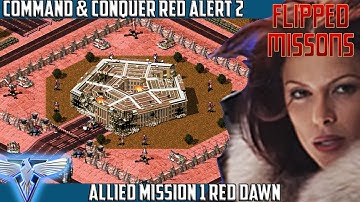 RED ALERT 2 Flipped Missions - Allied Mission 1 RED DAWN on Hard