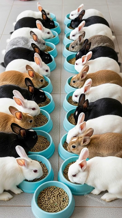 Rabbit Sounds 🐇 Little bunny eating food is so cute – hear the cutest rabbit sounds ever! 🐰