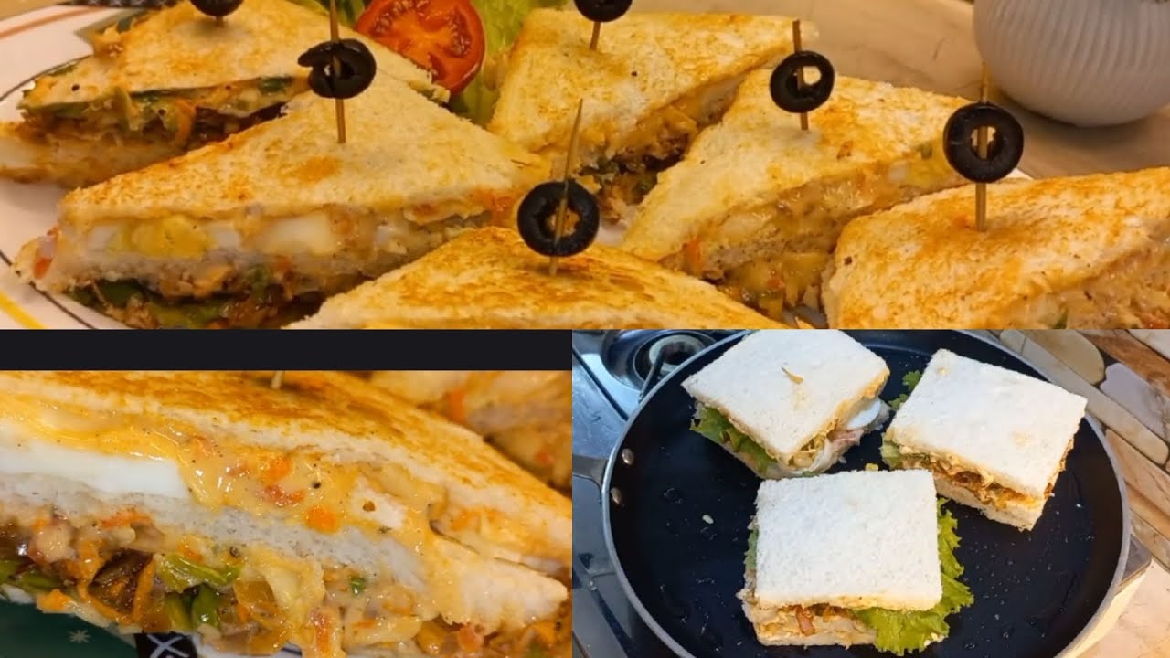 Three Breakfast Ideas||Three Layer Sandwiches||Delicious Recipe By Ruby||