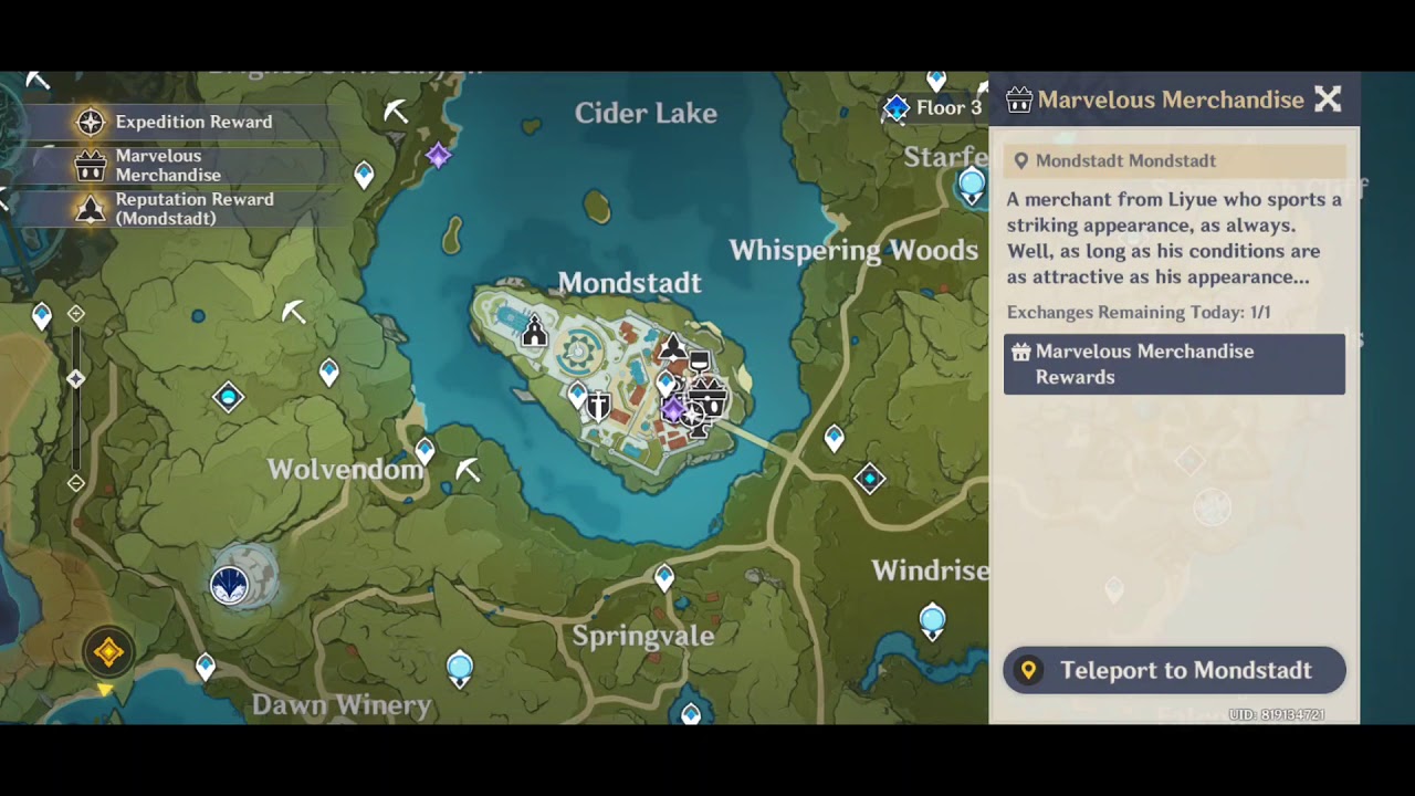 Marvelous Merchandise Day 1 Location | Genshin Impact