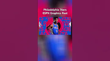 A Short Look At The On Screen Graphics Used For The Philadelphia 76ers On NBA On ESPN Nba 