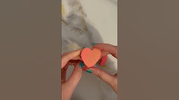 Heart Polymer Clay Dalgona Cookie  #shorts #dalgona  #squidgame