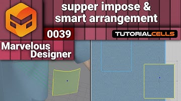 0039. supper impose & smart arrangement in Marvelous Designer