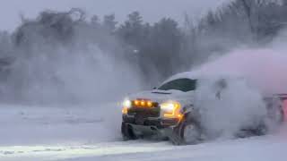 Ford Raptor in the snow