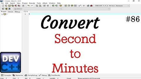Write a program for convert second to minutes