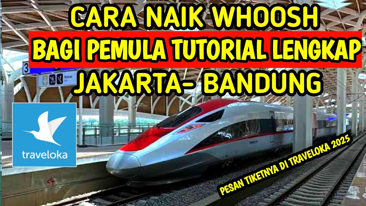 Cara Beli Tiket Online Kereta Cepat Whoosh | Jakarta - Bandung TUTORIAL LENGKAP NAIK WHOOSH PEMULA
