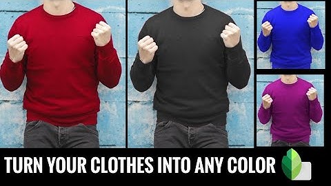 How to Change color of clothes in Snapseed | Snapseed mobile tutorial