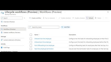 Overview of Azure Identity governance feature - Lifecycle Workflows