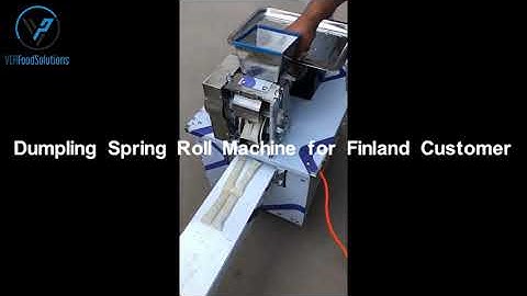 VER Dumpling Spring Roll Machine for Finland Customer
