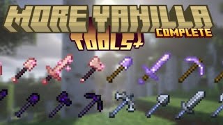More Vanilla Tools Addon For Minecraft Bedrock 1.21+ | Showcase