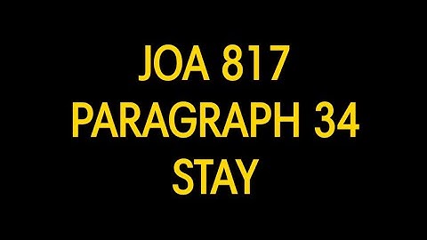 JOA 817 PROCESS REGARDING