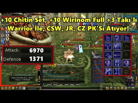 İlhan - +10 Chitin Set, +10 Wirinom'lu Warrior İle 6970 Ap'ye Ulaşıp PK Atıyor! | Knight Online