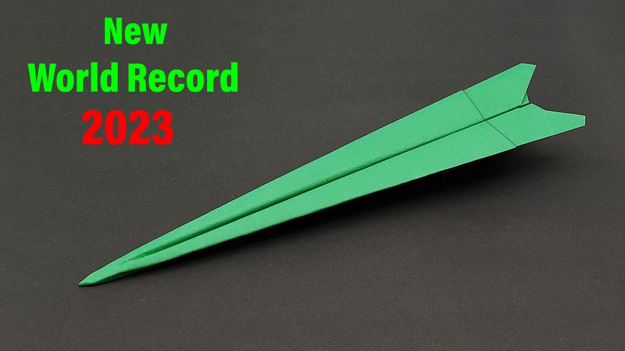 World Record Paper Airplane Design 2024 Glenna Julianna