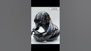 when the black snake turns into a lizard robot !! watch the transformation  #ai#shorts #fyp #aiart