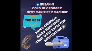 Electrostatic ULV Cold Fogger- NUSAN 5 from NACS Cleantech Pvt Ltd - Best Sanitizer Machine