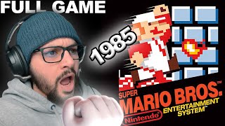 Let's-A Go Back to 1985! First Time Playing Super Mario Bros. [FULL GAME]
