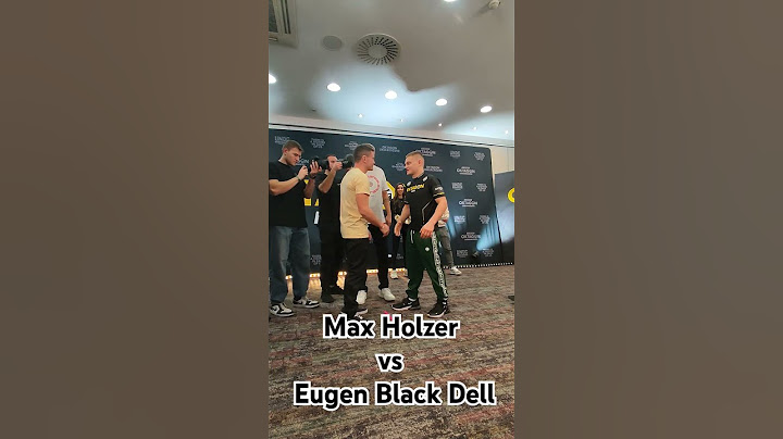 Letzter Stare down bei der PK von Oktagon 64 zwischen Max Holzer und Eugen Black Dell