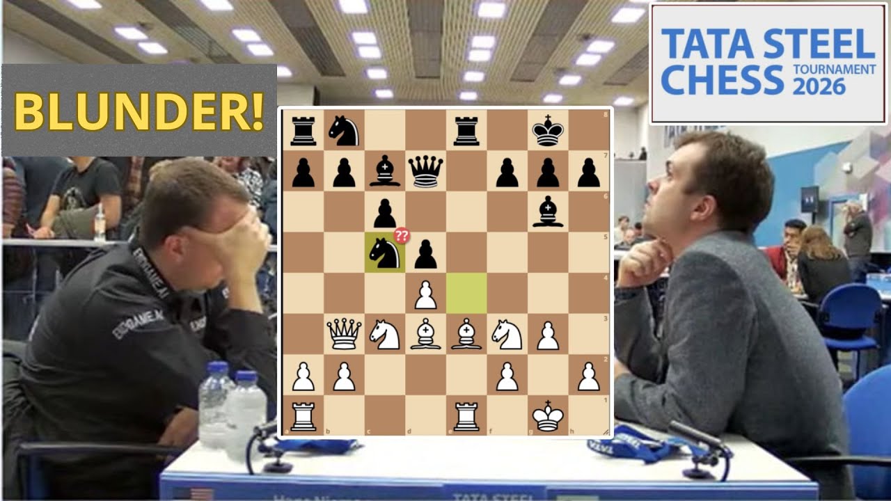 Two Blunders in Chess | Round 1 Tata Steel 2026