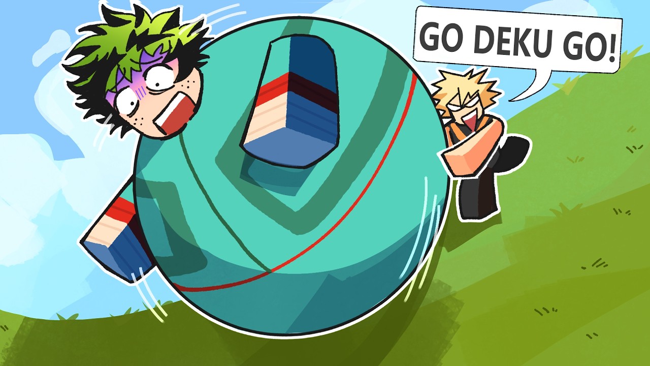MHA Voice Actors Roll a FAT FRIEND in Roblox!