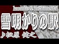 雪明かりの駅/松原 健之/カラオケ&instrumental/歌詞/YUKI AKARINO EKI/Takeshi Matsubara