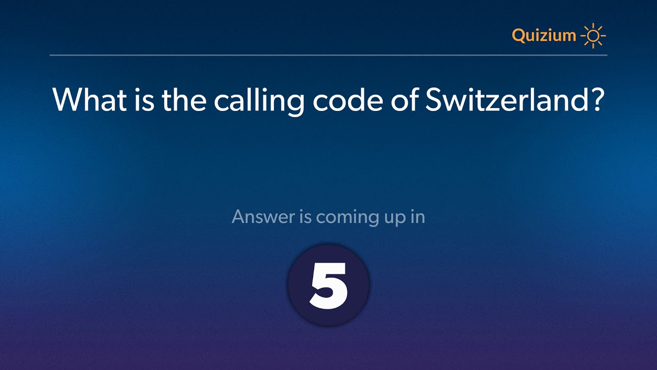 What Is The Calling Code Of Switzerland Switzerland Quiz YouTube What Is The Calling Code Of Switzerland Switzerland Quiz YouTube
