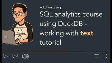 SQL analytics course with DuckDB  - working with strings tutorial