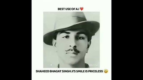 Smiling Face Of Bhagat Singh (A.I.)
