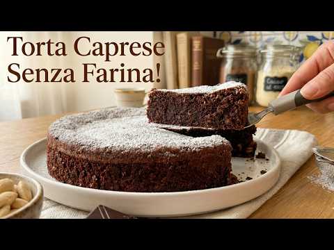 Video TORTA CAPRESE - Delizia al Cioccolato Senza Farina come in Pasticceria!