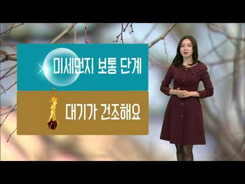 기상캐스터 윰예담의 2019년 12월 19일 날씨정보