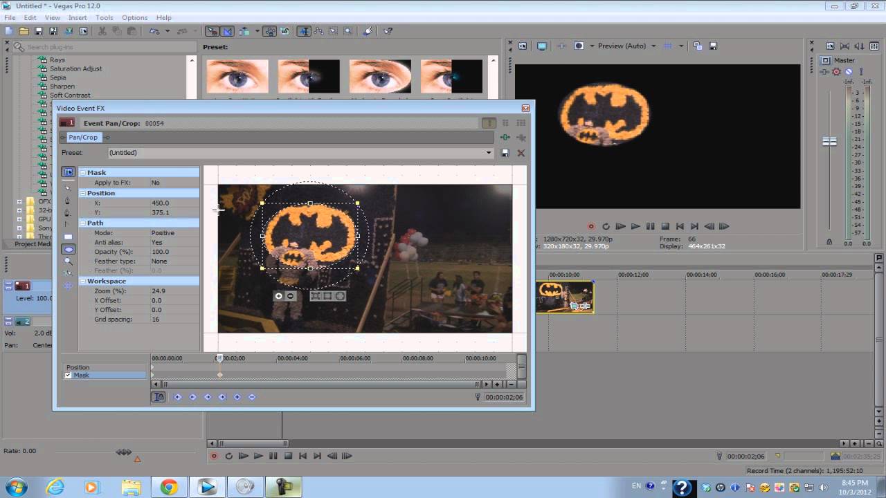 Sony Vegas Pro 12: FX Masking Tutorial