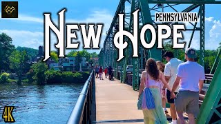 New Hope Pennsylvania Walking Tour [4K]