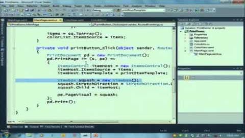 Silverlight 4 Business App Multipage Printing