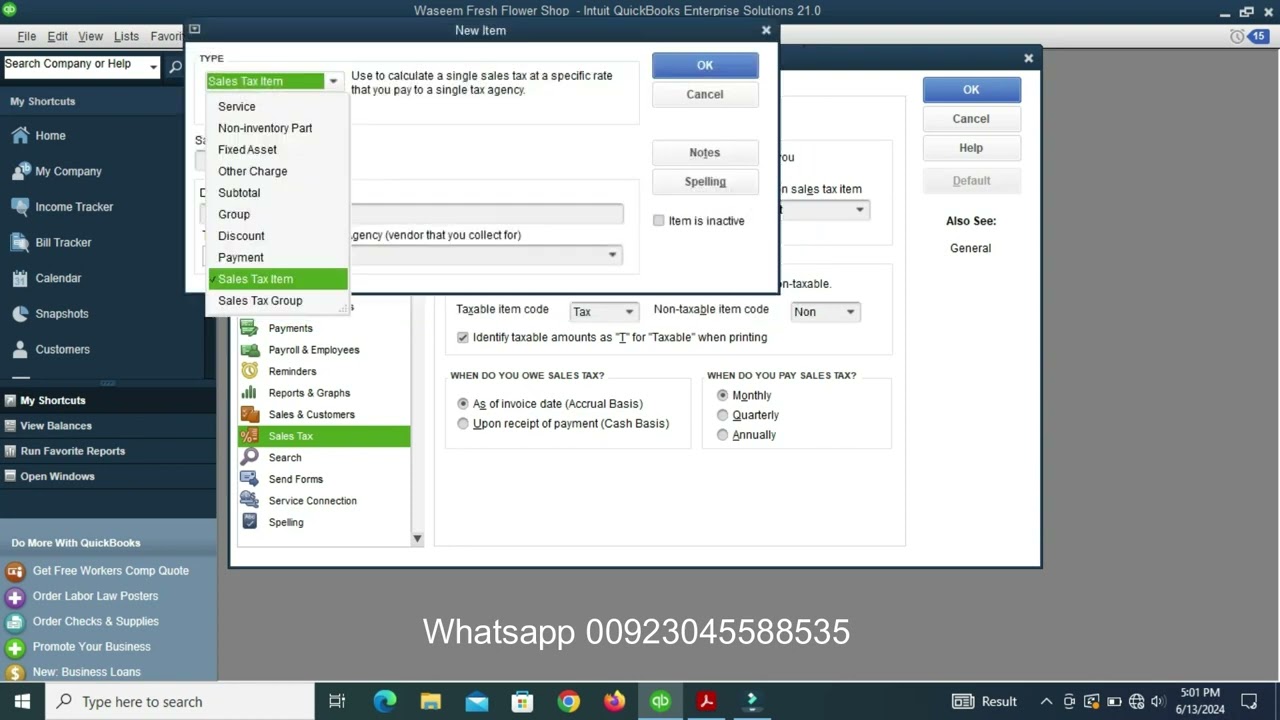 How To Add Sales Tax In Quickbook YouTube How To Add Sales Tax In Quickbook YouTube