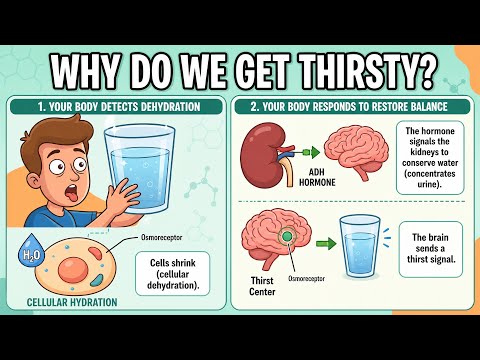 Why Do We Get Thirsty? 💧 #Shorts #Health #BodyFacts #DidYouKnow